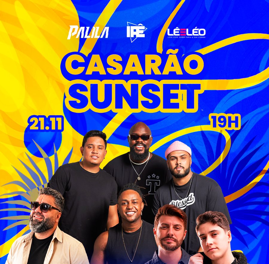 Arte oficial do Sunset no Espaço Casarão